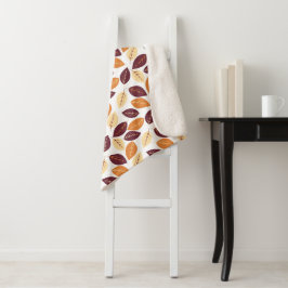 Simple Höst löv Sherpa Blanket