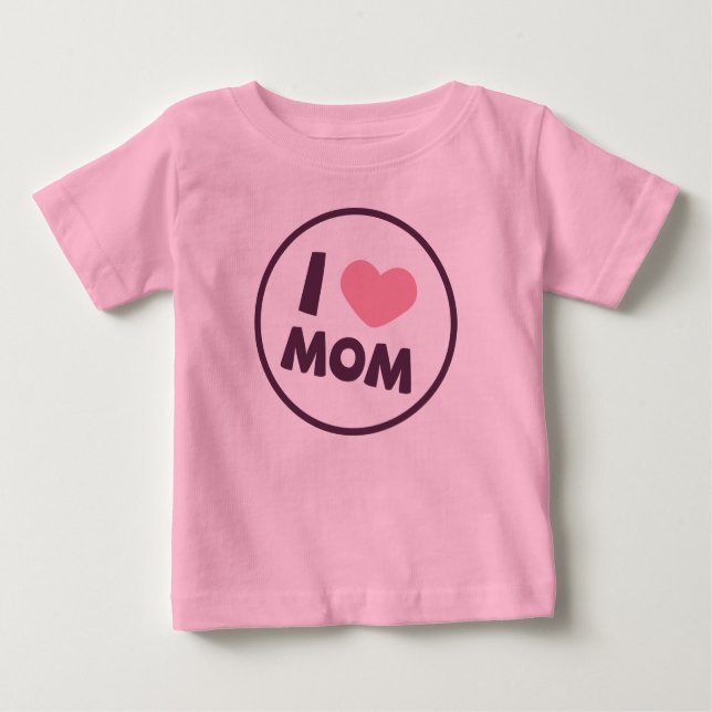 Simple I Kärlek Mamma Mors dag | Bodykostym T-shirt (Framsida)