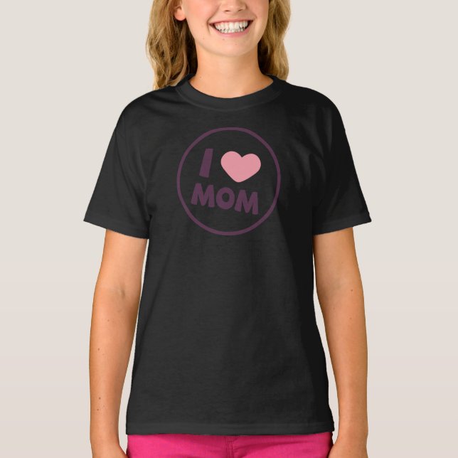 Simple I Kärlek Mamma Mors dag | Ringer Shirt Tee (Framsida)