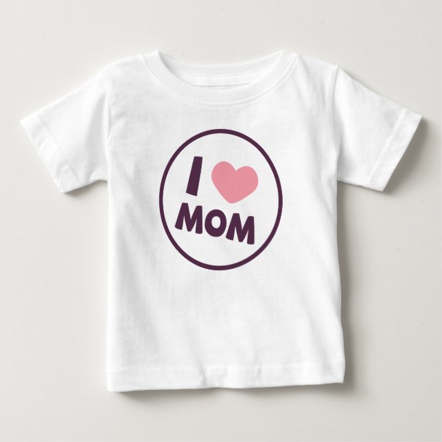 Simple I Kärlek Mamma Mors dag | Ruffle Tee Shirt (Framsida)