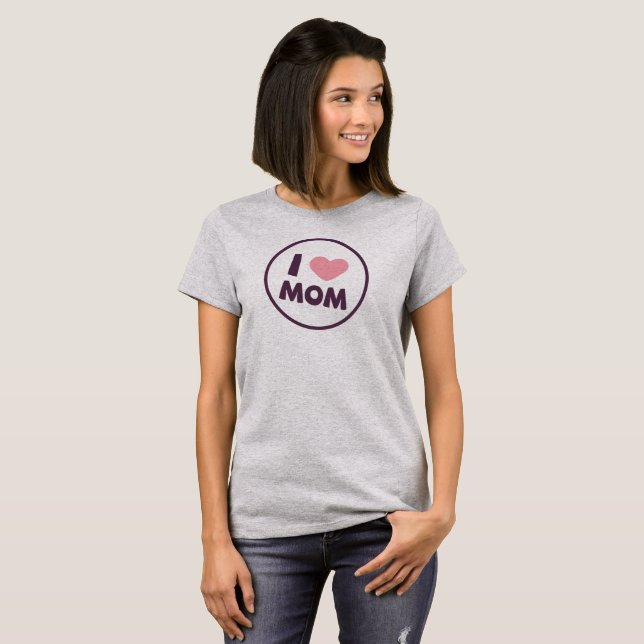 Simple I Kärlek Mamma Mors dag | Shirt Tee Shirt (Hel framsida)