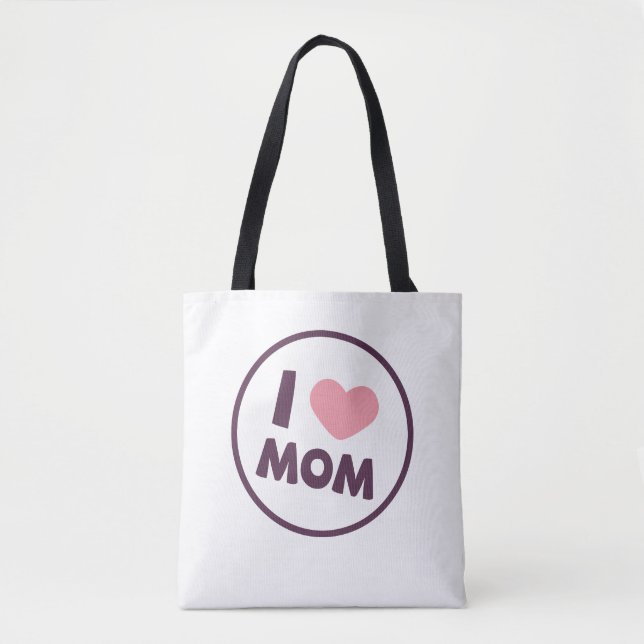 Simple I Kärlek Mamma Mors dag Tote Bag Tygkasse (Framsida)
