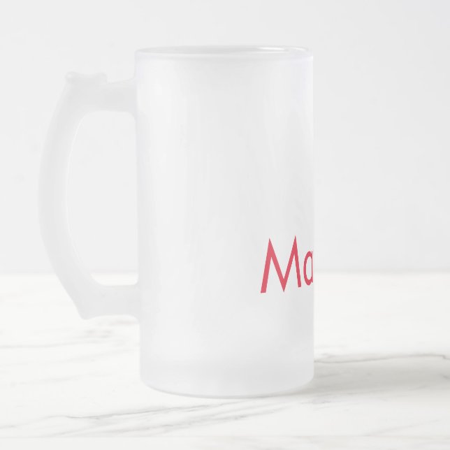 simple initial letter monogram add your name lett  frostat ölglas (Vänster)