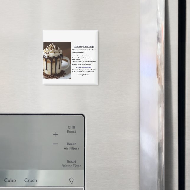 Simple Instant Mug Cake Recipe Magnet (In Situ (Fridge))