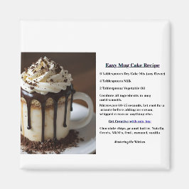 Simple Instant Mug Cake Recipe Magnet