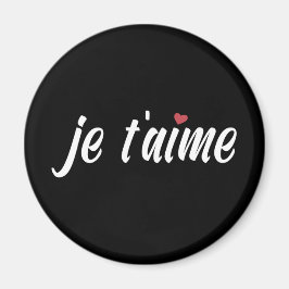 Simple Je T'aime I Kärlek You Valentine | Magnet