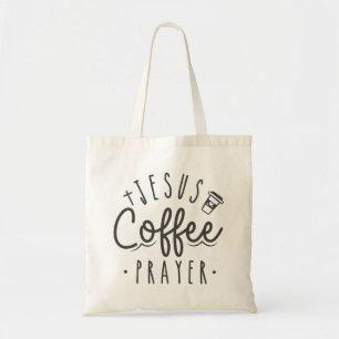 Simple Jesus Coffee & Prayer Tote Bag Tygkasse