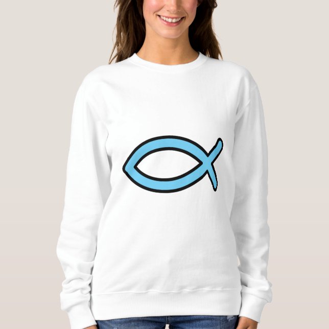 Simple Jesus Fish T Shirt (Framsida)