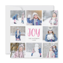 Simple Joy | 8 Fyrkantigt foto-kollage platt