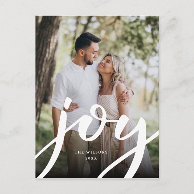 Simple Joy Jul Photo Vykort (Framsida)
