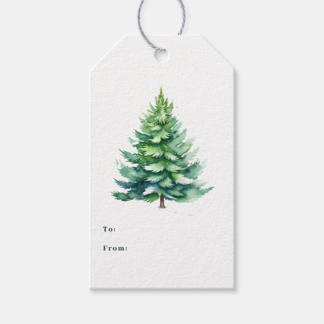 Simple Julgran Presentetikett (Framsidan)