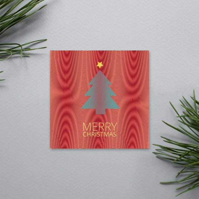 Simple Julgran Red and Grönt Rand Trippy (Skapare uppladdad)