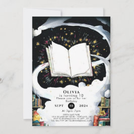 Simple Kids Fairytale Storybook Birthday Inbjudningar