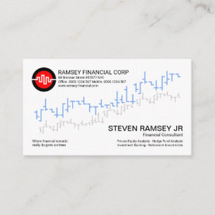Simple Lagrar Exchange Graph Wave Financial Visitkort