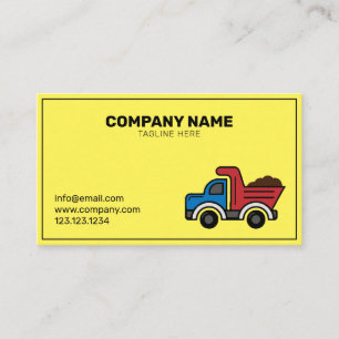 Simple Lastbil Byggnads Construction Company Bu Visitkort