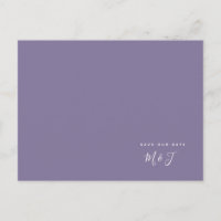 Simple Lavender Bröllop spara datum