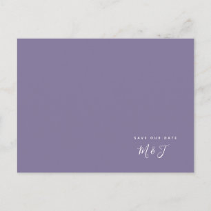 Simple Lavender Bröllop spara datum Vykort
