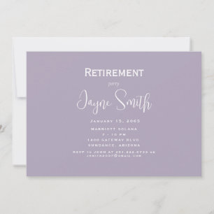 Simple Lavender Pension Party Inbjudningar
