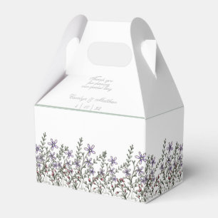 Simple Lavender Wildblomma Bröllop Presentaskar