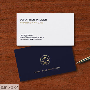 Simple Lawyer Justice Visitkort