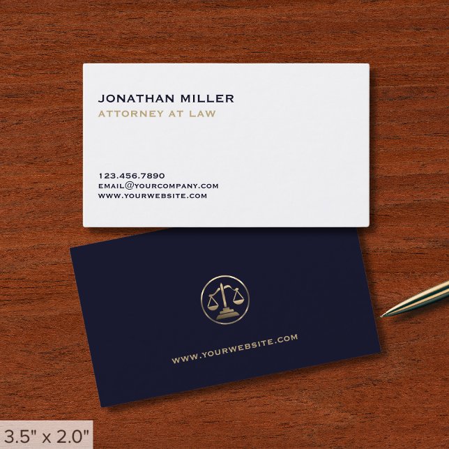 Simple Lawyer Justice  Visitkort (Skapare uppladdad)