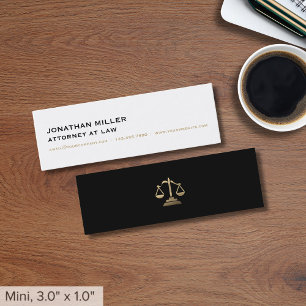 Simple Lawyer Mini Visitkort