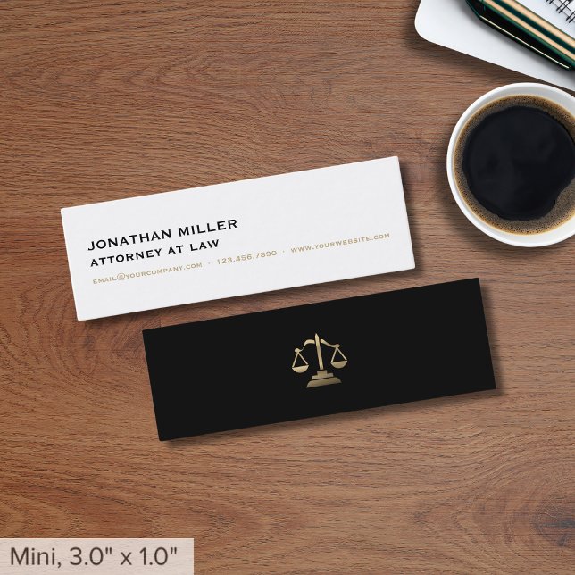 Simple Lawyer Mini Visitkort (Skapare uppladdad)