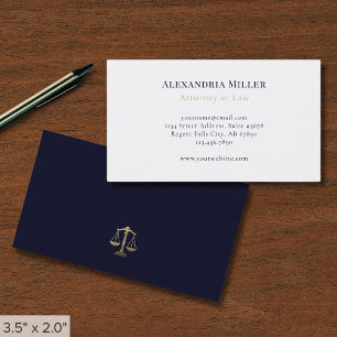 Simple Lawyer Visitkort