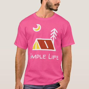 Simple Life Camping Night T Shirt