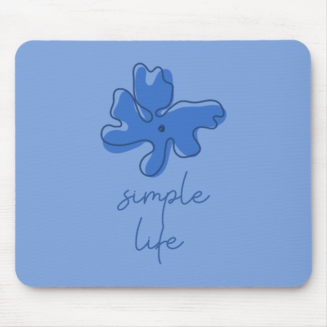 Simple Life Minimalism Mousepad Musmatta (Framsidan)