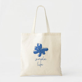 Simple Life Minimalism Tote Bag Tygkasse