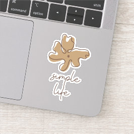 Simple Life Minimalism Vinyl Sticker Klistermärken