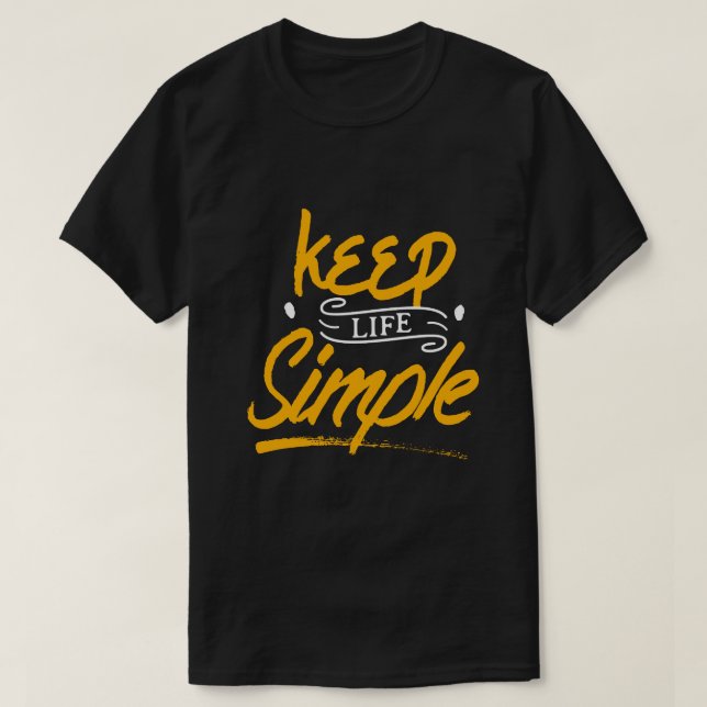 Simple Life T Shirt (Design framsida)