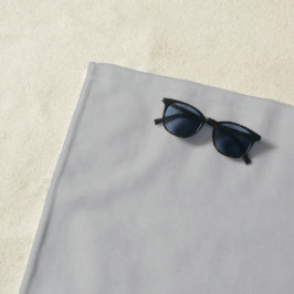 Simple Light Grått Authority® Beach Towel
