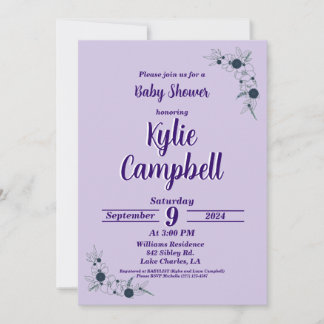 Simple Line Art Boho Baby Shower-inbjudan Inbjudningar