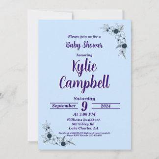 Simple Line Art Boho Baby Shower-inbjudan Inbjudningar