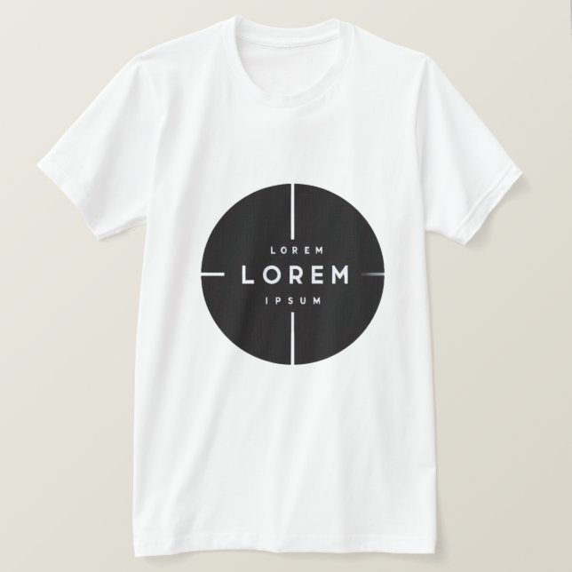 Simple Logo and Text Business T-Shirt – Minimal  (Design framsida)