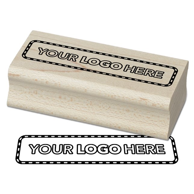 Simple Logo Business Branding Rubber Stamp Stämpel (Skapare uppladdad)