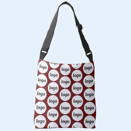Simple Logo Pattern Business Burgundy Axelväska