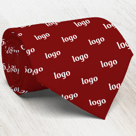 Simple Logo Pattern Dark Burgundy Red Business Slips