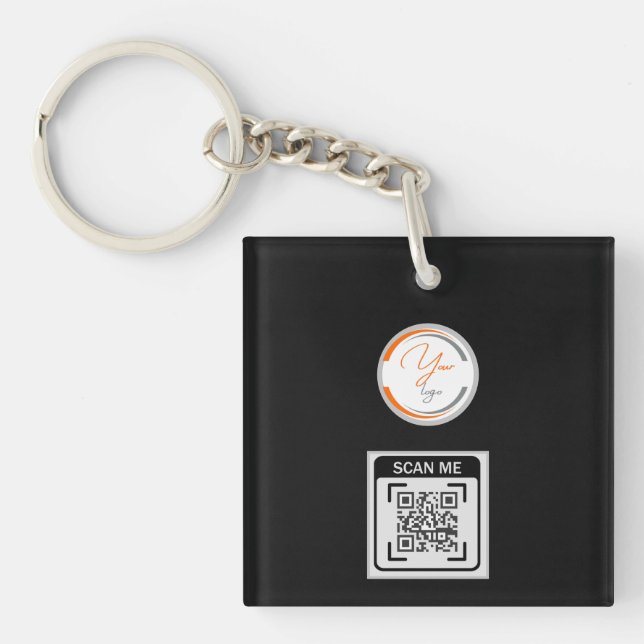 Simple Logo QR Code Business Black (Framsidan)