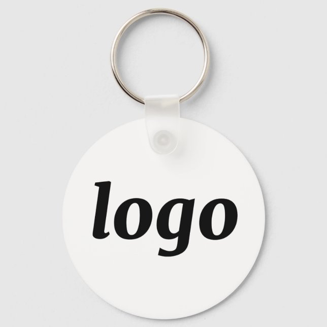 Simple Logo QR Code Business Branding Promotional Nyckelring (Framsida)