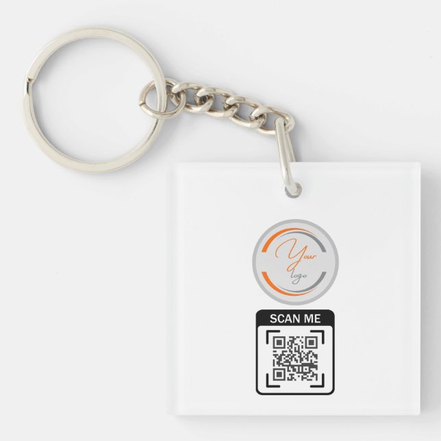 Simple Logo QR Code Business White (Framsidan)