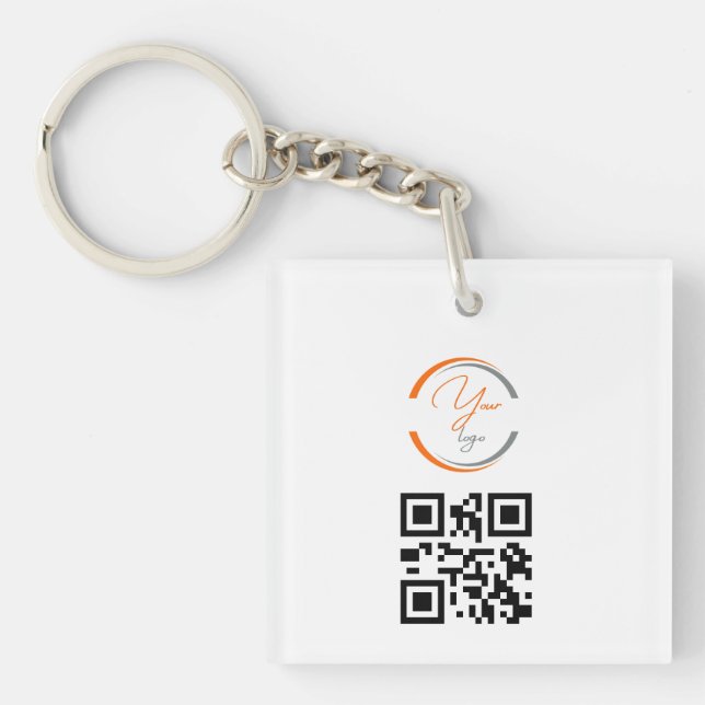 Simple Logo QR Code Business White (Framsidan)