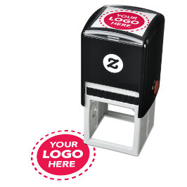 Simple Logo Stamp for Business Branding - 1.5 Inch Självfärgande Stämpel