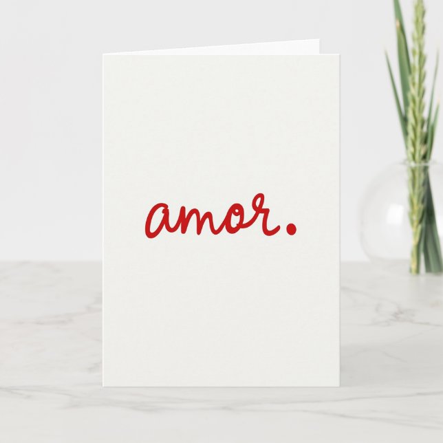 Simple Love Amor Kort (Framsida)