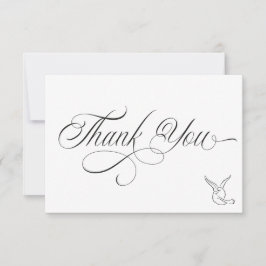 Simple Love Birds Thank You Card Tack Kort