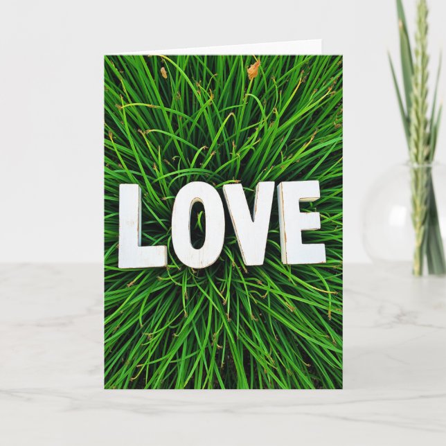 Simple Love Grass Card Kort (Framsida)