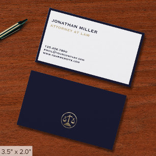 Simple Luxury Lawyer Visitkort