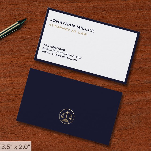 Simple Luxury Lawyer Visitkort (Skapare uppladdad)